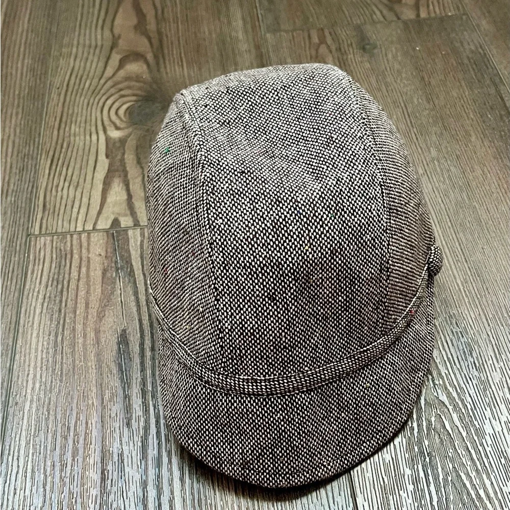 Men's Gray Tweed Cap